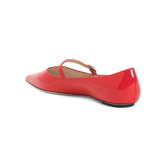 STUART WEITZMAN Cherry Made In Spain Patent Leather Emilia Mary Jane Flats - Picture 2 of 2